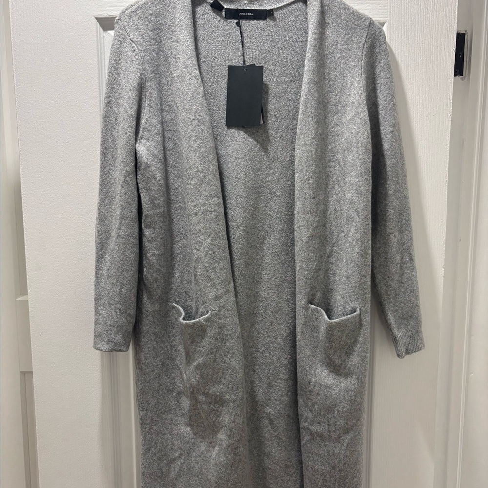 Vero Moda Light Gray Longline Cardigan